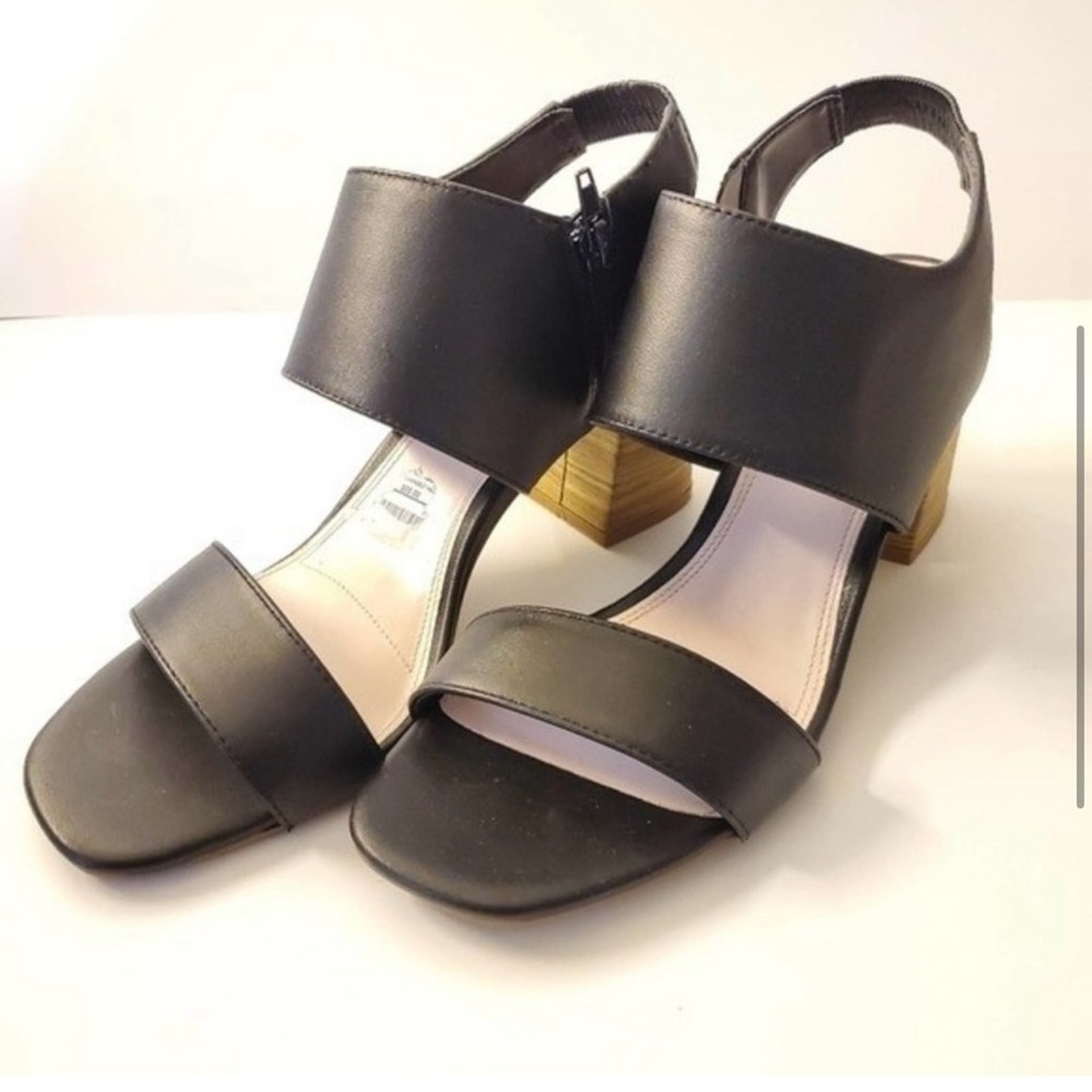 Kensie Elianna Block Heel Leather Sandal size 11